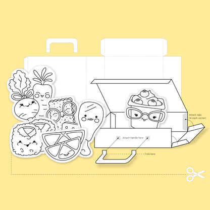 Printable Build a Lunchbox Craft and Game for Kids