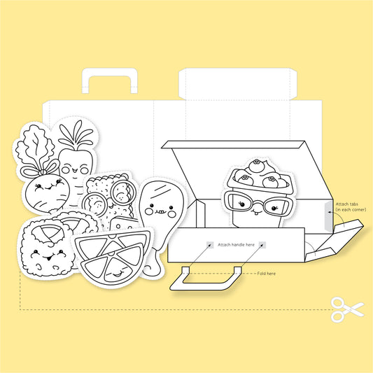 Printable Build a Lunchbox Craft and Game for Kids