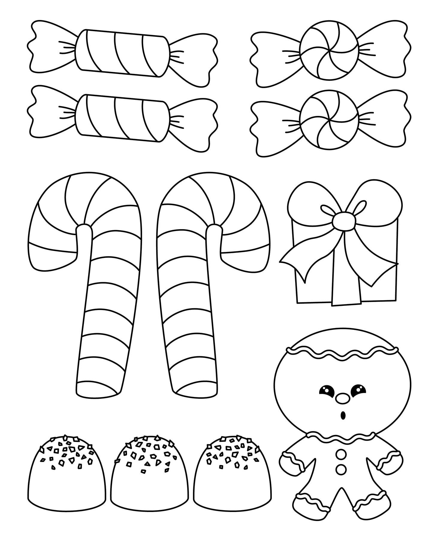 Christmas Cuties Coloring Book & Craft Activities
