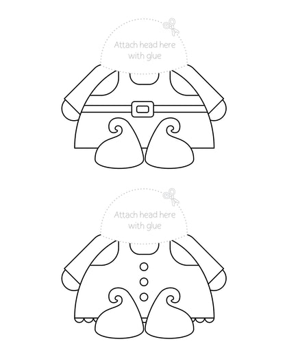 Christmas Cuties Coloring Book & Craft Activities