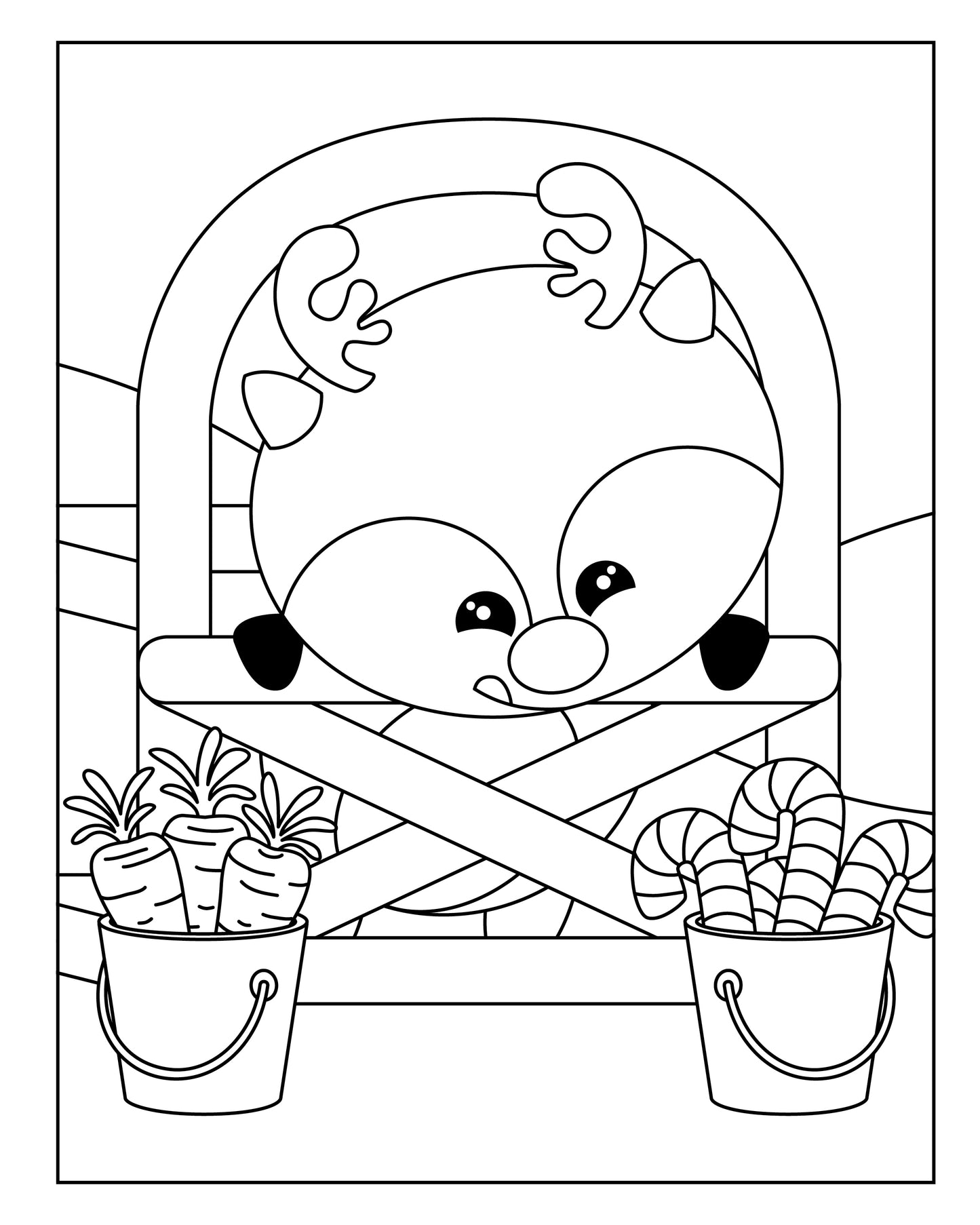 Christmas Cuties Coloring Book & Craft Activities