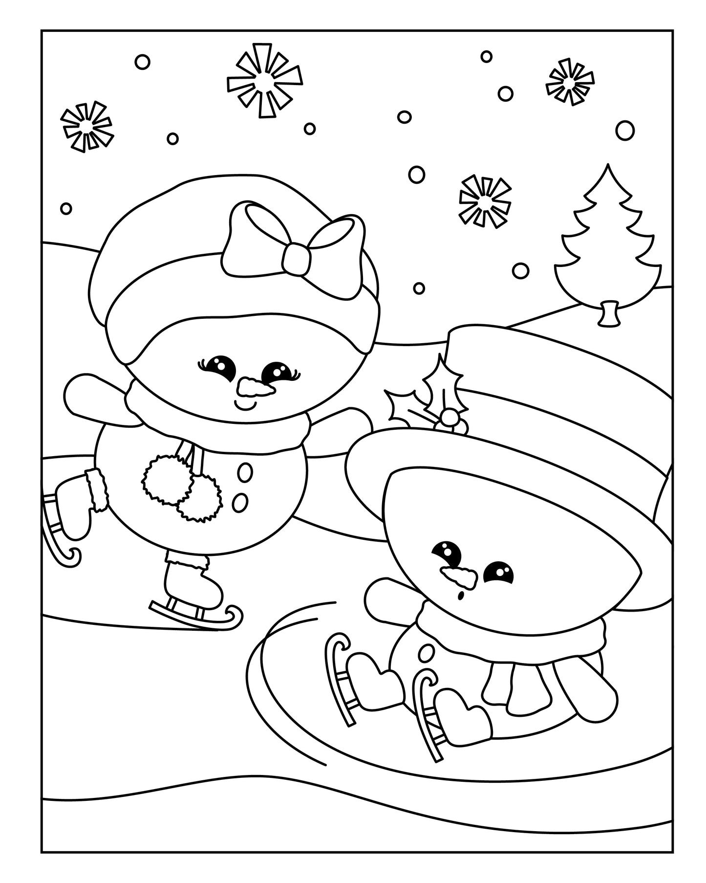 Christmas Cuties Coloring Book & Craft Activities