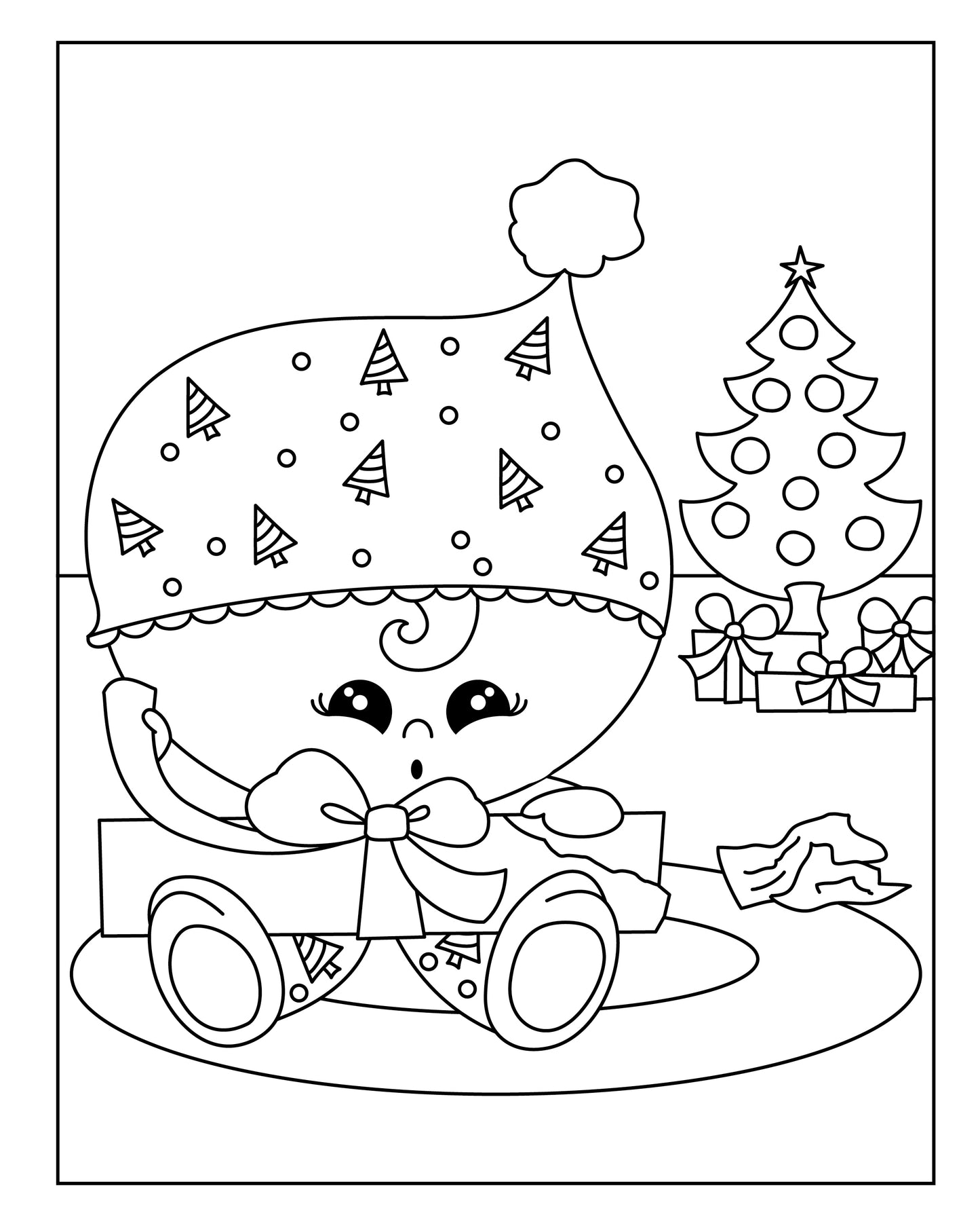 Christmas Cuties Coloring Book & Craft Activities
