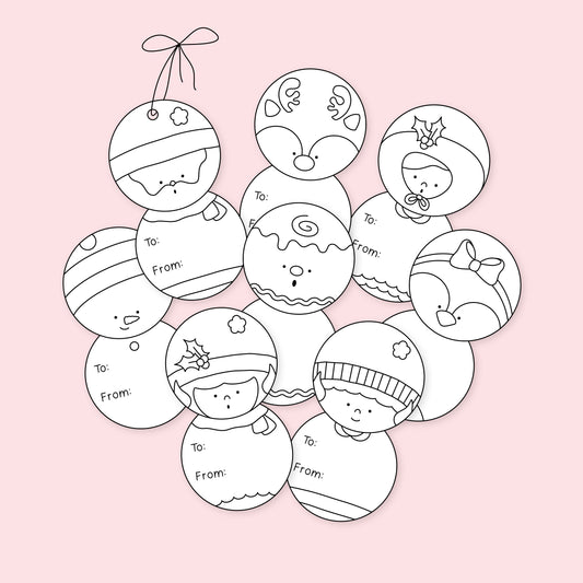 Printable Christmas Cards and Gift Tags Craft for Kids