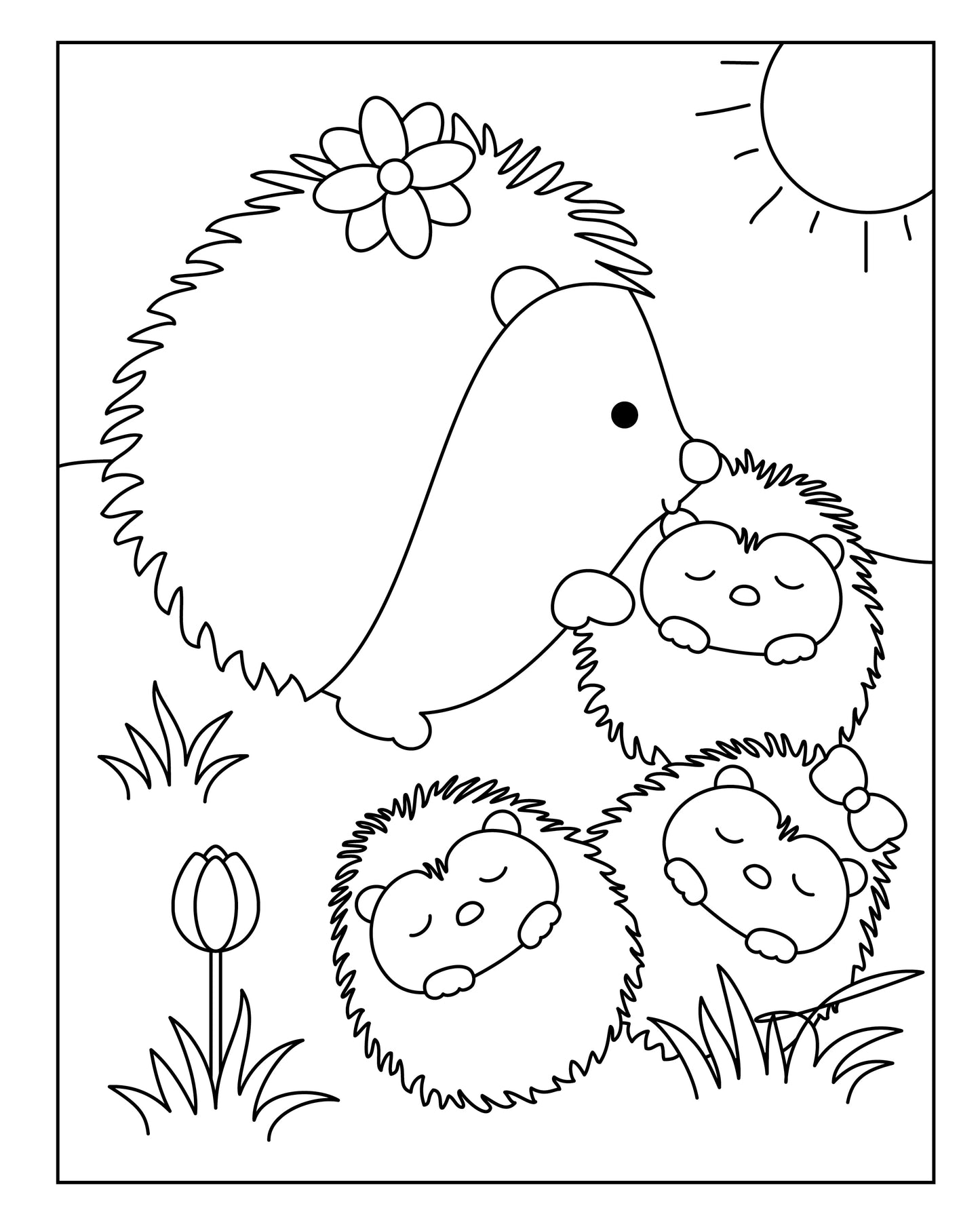 Cute Critters Coloring Book & Board Game