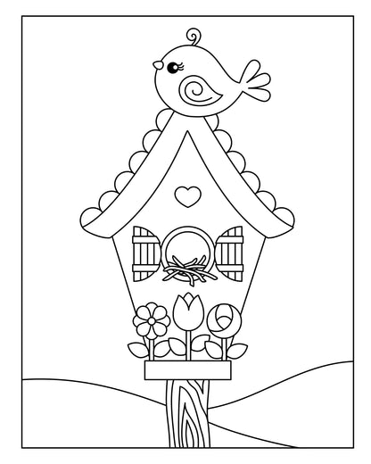 Cute Critters Coloring Book & Board Game