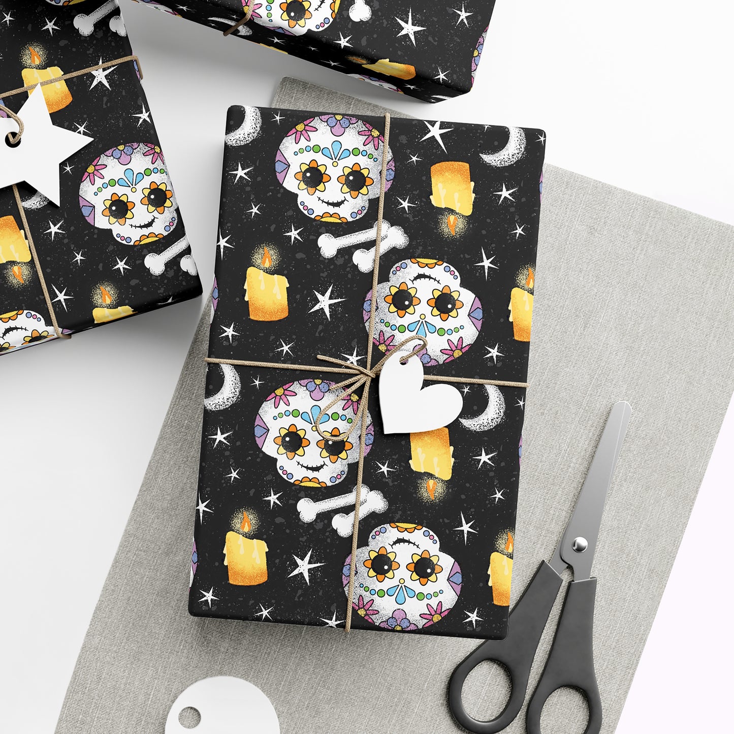 Halloween Day of the Dead Skeleton Wrapping Paper