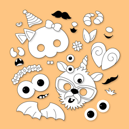 Printable Halloween Mask Making Mania Craft for Kids