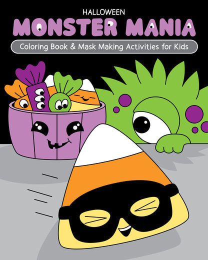 Halloween Monster Mania Coloring Book & Mask Making