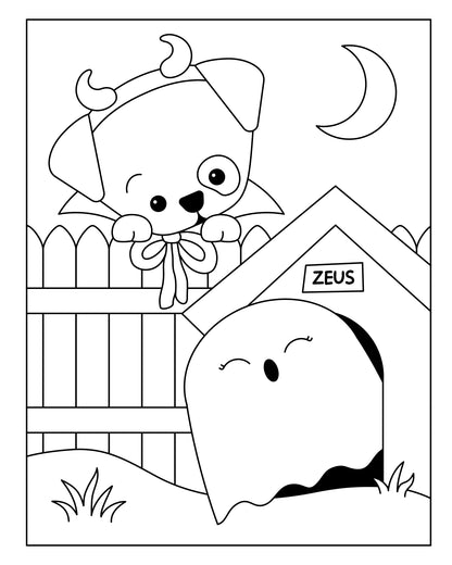 Halloween Monster Mania Coloring Book & Mask Making