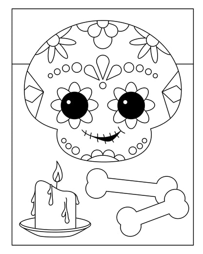 Halloween Monster Mania Coloring Book & Mask Making
