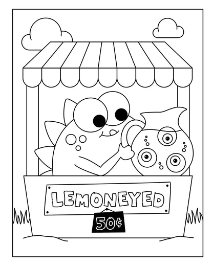 Halloween Monster Mania Coloring Book & Mask Making