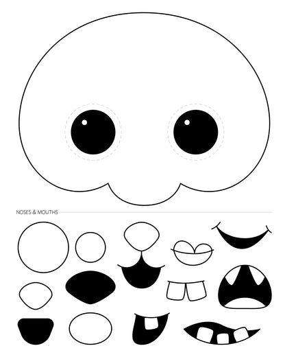 Halloween Monster Mania Coloring Book & Mask Making