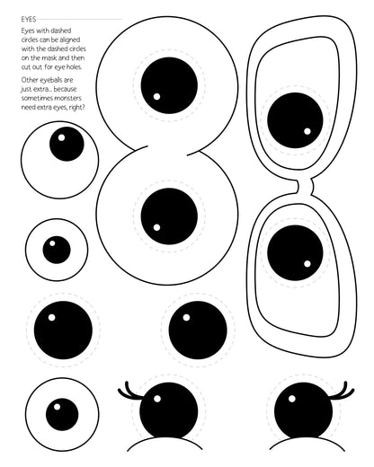 Halloween Monster Mania Coloring Book & Mask Making