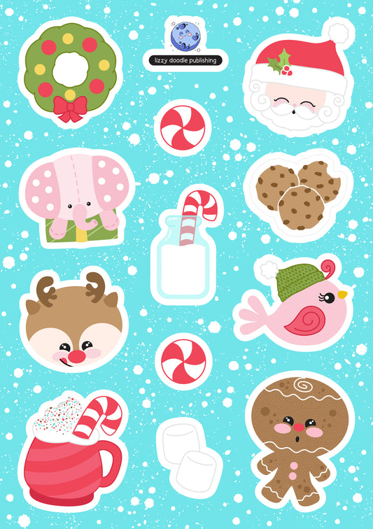 Christmas Cuties Sticker Sheet