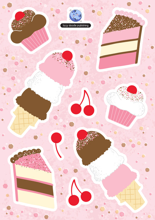 Neapolitan Treats Sticker Sheet