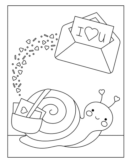 Valentine's Day Coloring Book & Card Making