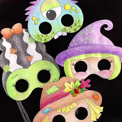 Halloween Monster Mania Coloring Book & Mask Making